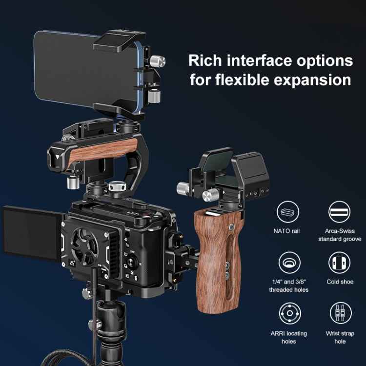 For Sony ZV-E10 II / ZV-E10M2 PULUZ Metal Camera Cage Stabilizer Rig (Black)