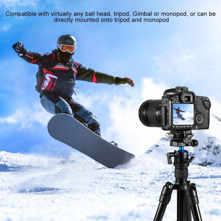 PULUZ Aluminum Alloy Quick Release Plate for Panoramic Head(Grey)