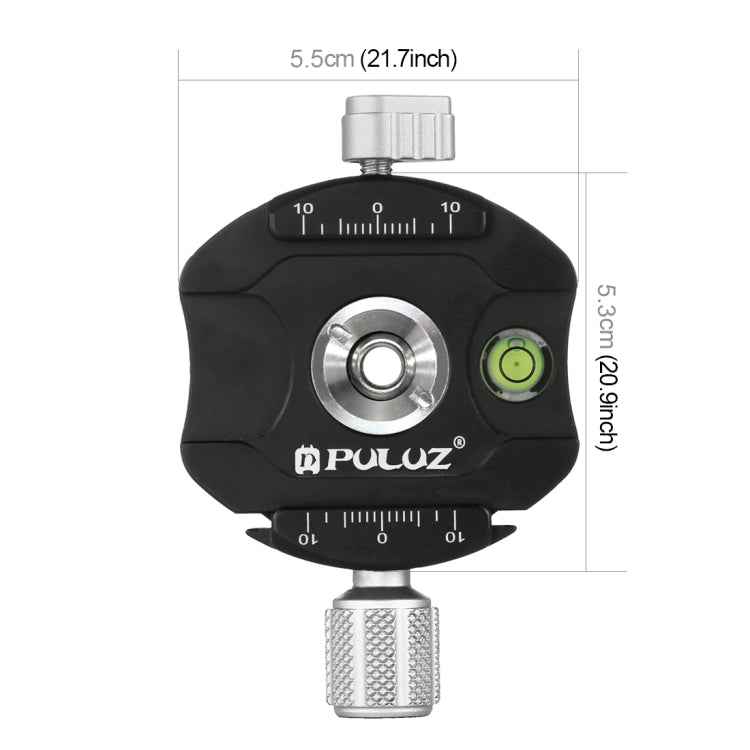 PULUZ Aluminum Alloy Quick Release Plate for Panoramic Head(Grey)