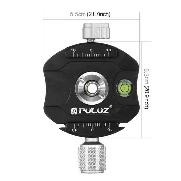 PULUZ Aluminum Alloy Quick Release Plate for Panoramic Head(Grey)