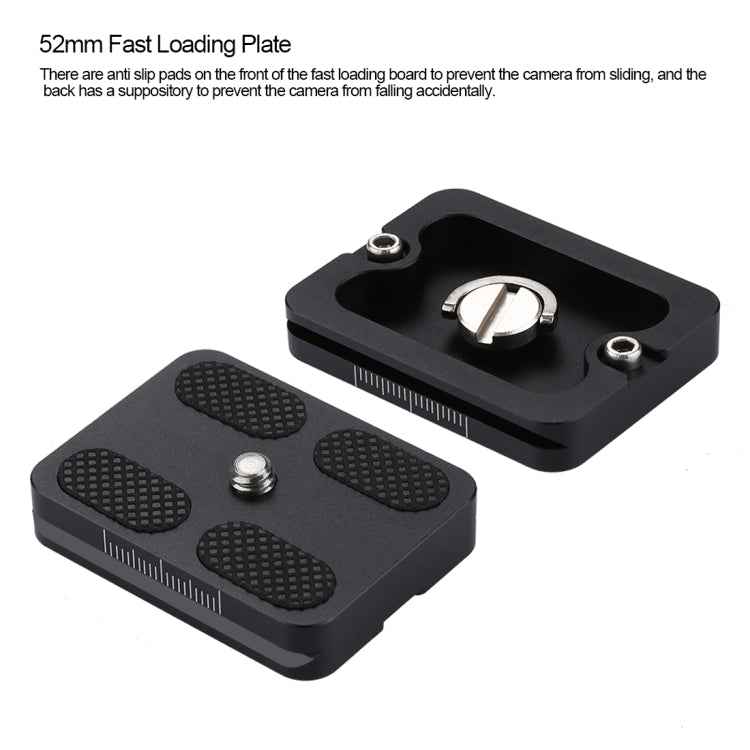 PULUZ Aluminum Alloy Quick Release Plate for Panoramic Head(Grey)