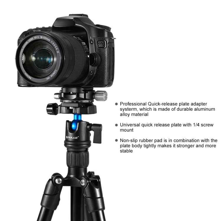 PULUZ Aluminum Alloy Quick Release Plate for Panoramic Head(Grey)