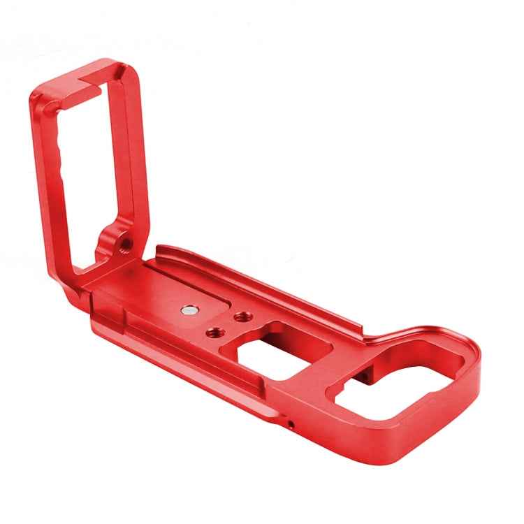 PULUZ 1/4 inch Vertical Shoot Quick Release L Plate Bracket Base Holder for Sony A9 (ILCE-9) / A7 III/ A7R III, For Sony A9 (Red)