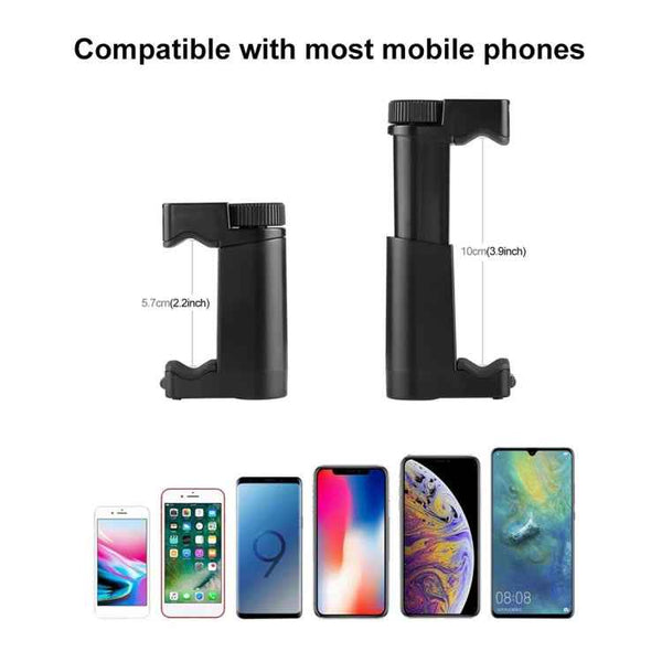 PULUZ Vlogging Live Broadcast Handheld Grip Selfie Rig Stabilizer ABS Tripod Adapter Mount with Cold Shoe Base & Wrist Strap