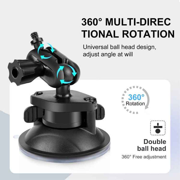 PULUZ 1/4 inch Magic Arm Suction Cup Mount, 1/4 inch Suction Cup Mount