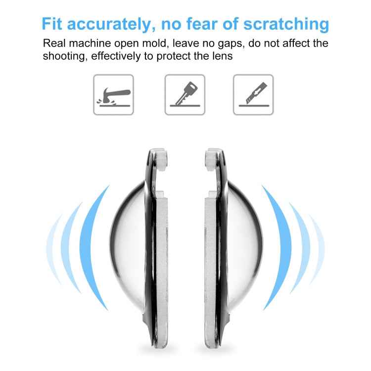 PULUZ Lens Guards PC Protective Cover for Insta360 One R / RS / Sphere(Black)