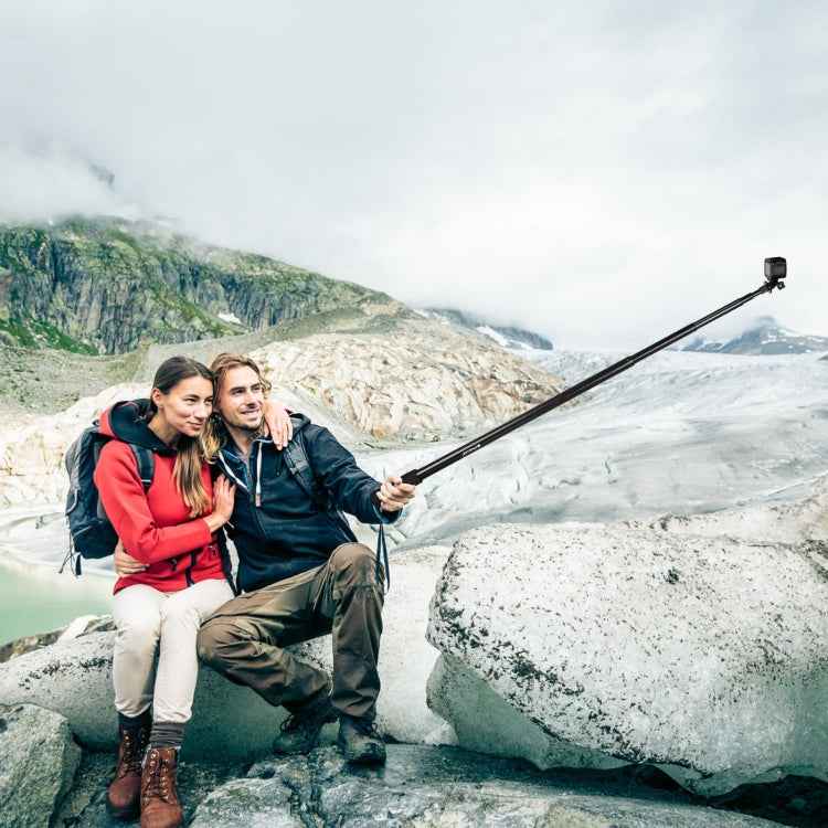 PULUZ 3m Metal Selfie Stick Monopod  for Insta360 One RS / X2 / X3 / X4 (Black)