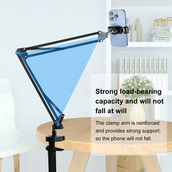 PULUZ Live Broadcast Desktop Articulating Arm Holderwith Phone Clamp