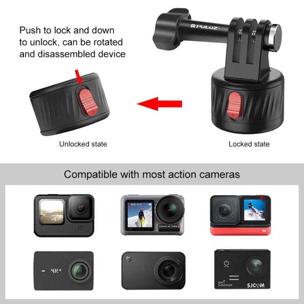 PULUZ Action Camera 1/4 inch Magnetic Base Adapter (Black)