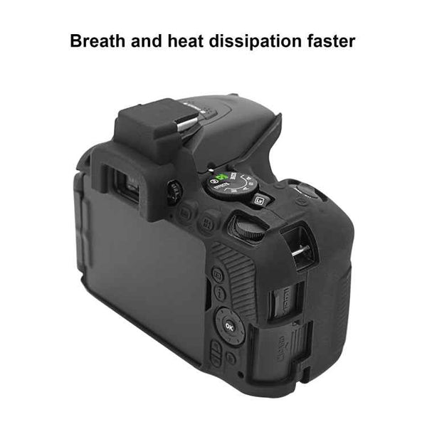 PULUZ Soft Silicone Protective Case for Nikon D5500 / D5600(Black)