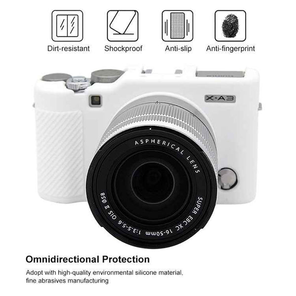 PULUZ Soft Silicone Protective Case for FUJIFILM X-A3 / X-A10(White)