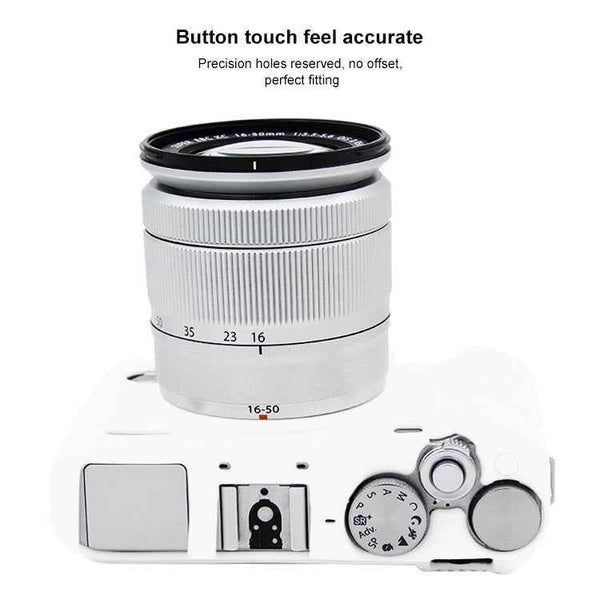 PULUZ Soft Silicone Protective Case for FUJIFILM X-A3 / X-A10(White)
