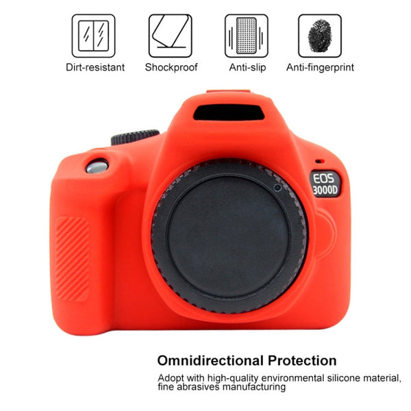 PULUZ Soft Silicone Protective Case for Canon EOS 3000D / 4000D, For Canon EOS 3000D, For Canon 3000D