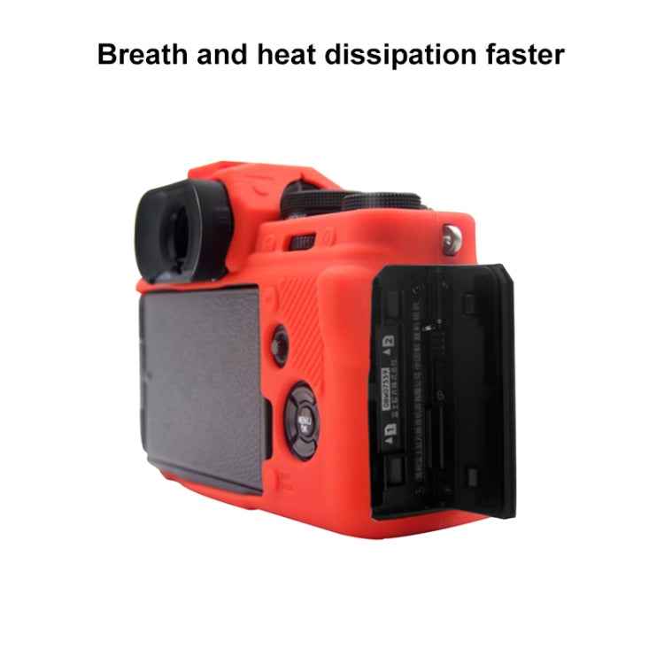 PULUZ Soft Silicone Protective Case for Fujifilm X-T4(Red)