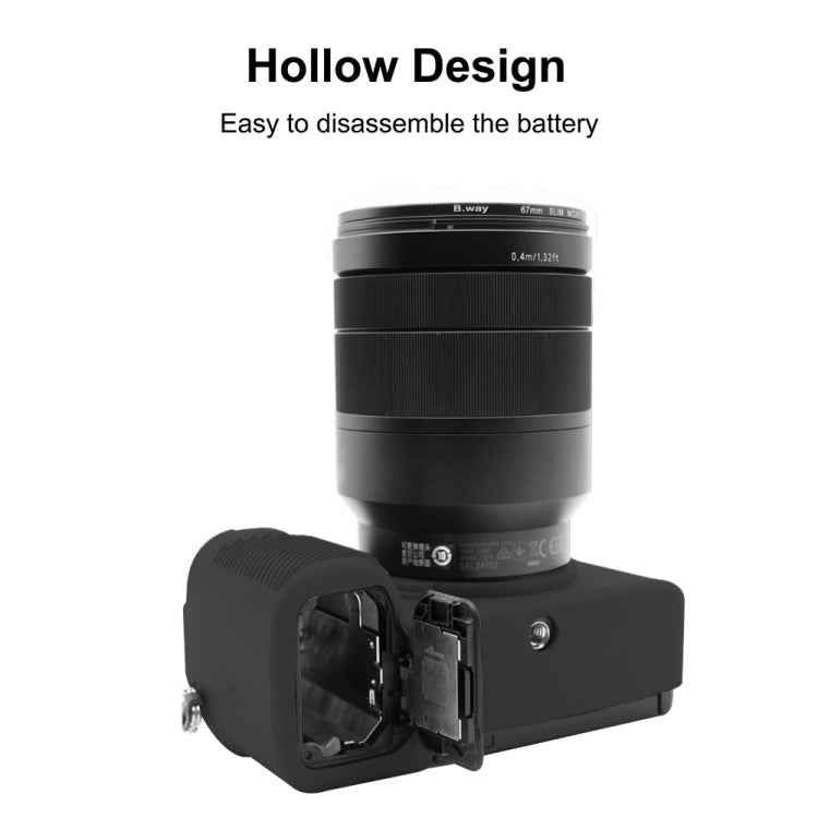 PULUZ Soft Silicone Protective Case for Sony A7C / ILCE-7C(Black)