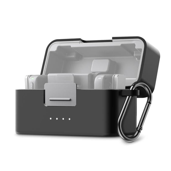 For DJI Mic Mini PULUZ Charging Case Silicone Scratch-proof Protective Cover