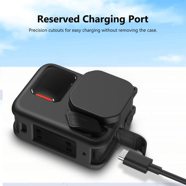 For Insta360 Ace Pro 2 PULUZ Body Silicone Protective Case with Lens Cap & Strap