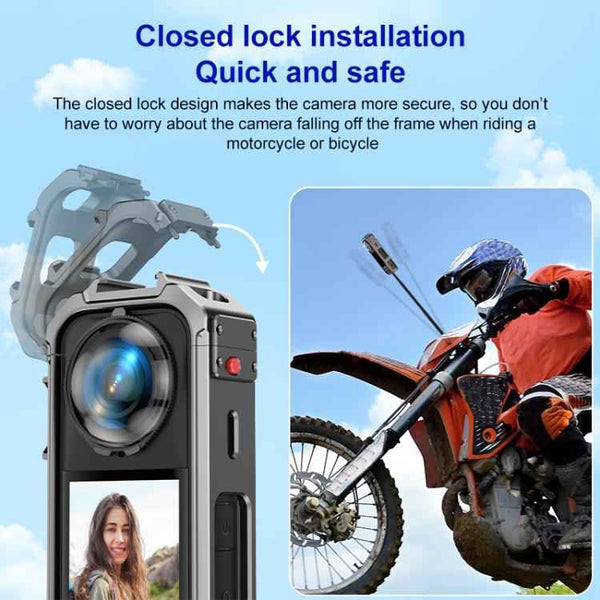 For Insta360 X4 PULUZ Aluminum Alloy Protective Cage Rig Expand Cold Shoe Housing Frame