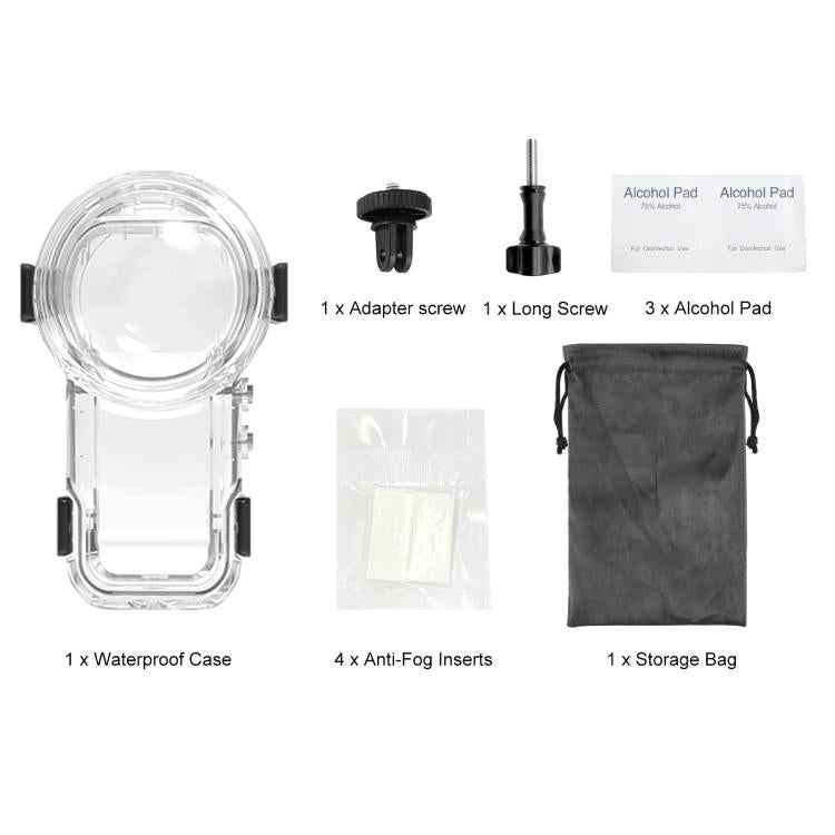 For Insta360 X5 PULUZ Quick Release 60m Waterproof Sealed Diving Case, Quick Release Diving Case