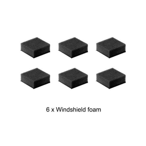 For Insta360 X5 / X4 / X3 PULUZ 6pcs Noise Reduction Windshield Foam Gasket