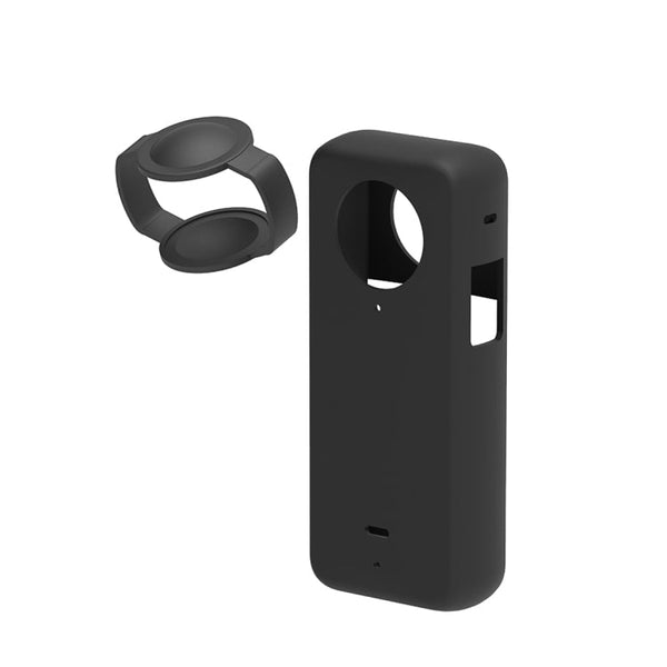 For Insta360 X3 PULUZ Silicone Protective Case with Lens Cover