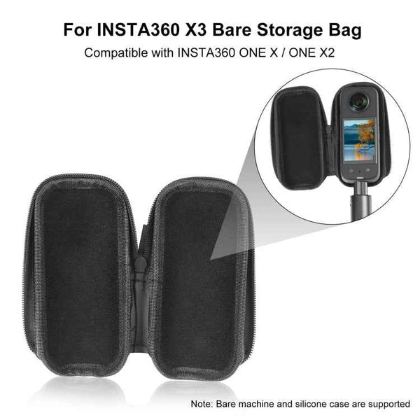 For Insta360 X3 / ONE X2 PULUZ Camera Portable Case Box Storage Bag(Black)