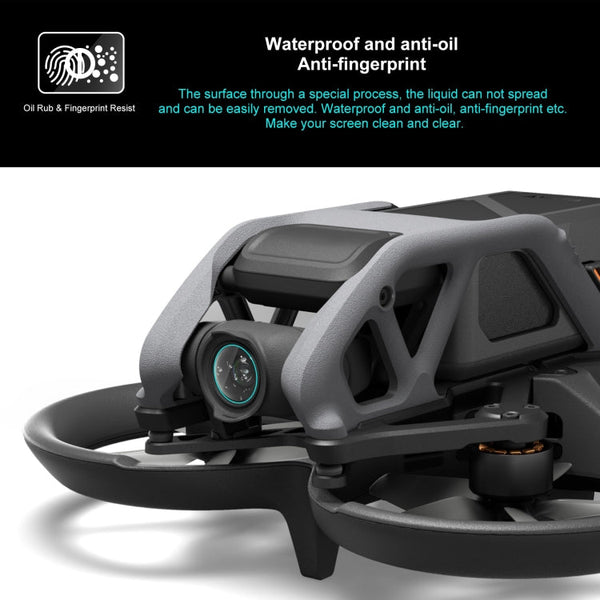 For DJI Avata PULUZ 2pcs Tempered Glass Drone Lens Film