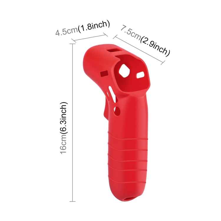 For DJI RC Motion 2 / DJI Avata / FPV Rocker PULUZ Silicone Protective Case(Red)