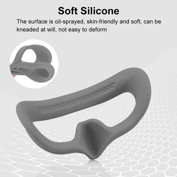 For DJI Avata Goggles 2 PULUZ Flying Eye Mask Silicone Protective Case (Grey)