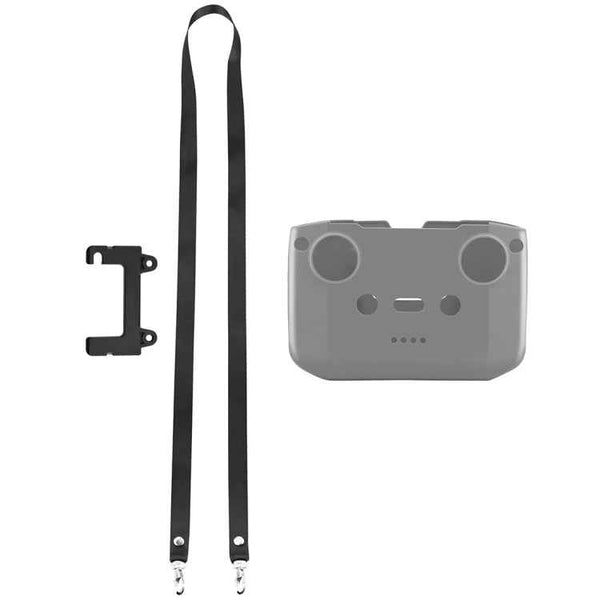 PULUZ Shockproof Anti-scratch Silicone Case with Neck Strap For DJI Neo / Mini 3 / 3 Pro / Mavic 3 / Air 2S / Mini 2 RC-N2 / RC-N1 / RC-N3 Remote Control (Grey)