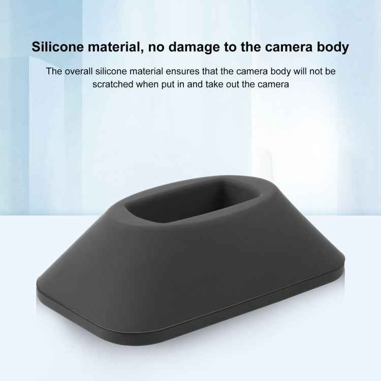 For Insta360 X3 PULUZ Silicone Base Desktop Stand(Black)