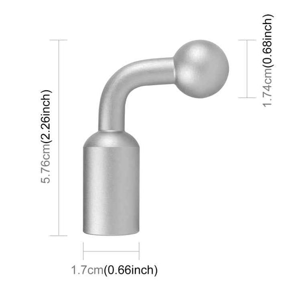 PULUZ Aluminum Alloy 17mm Ball Head Bracket Base Adapter (Silver)