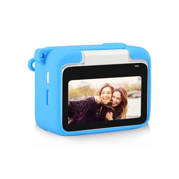 For Insta360 GO 3 PULUZ Camera Charging Case Silicone Case with Lens Cap & Strap, Silicone Case with Lens Cap(Blue)