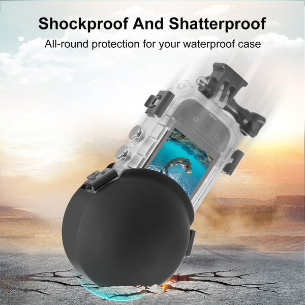 For Insta360 X3 PULUZ Invisible Dive Case Lens Guard Silicone Protective Cover, For Insta360 X4 / X3