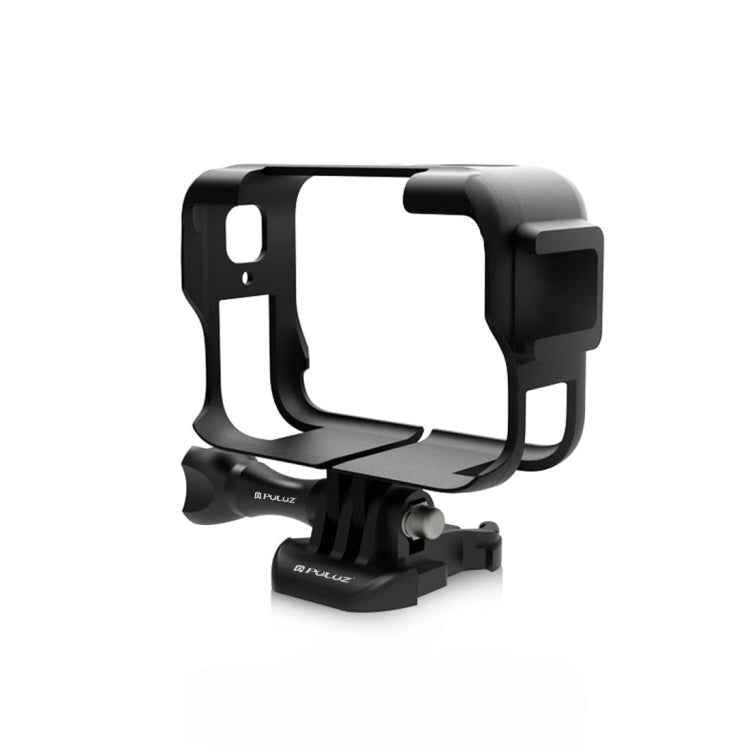 For Insta360 Ace Pro PULUZ Plastic Cage Expansion Adapter Frame with Cold Shoe Base (Black)