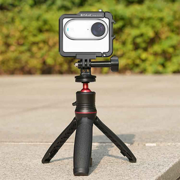 For Insta360 GO 3 PULUZ Camera Battery Case Aluminum Alloy Protective Frame (Black)