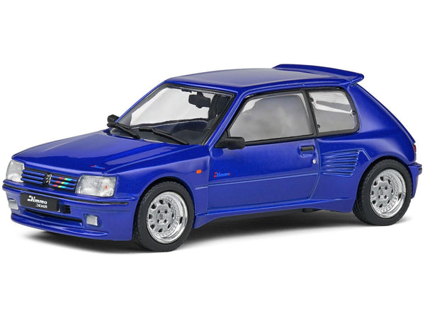 Peugeot 205 Dimma Blue 1:43 Scale Solido Diecast Model