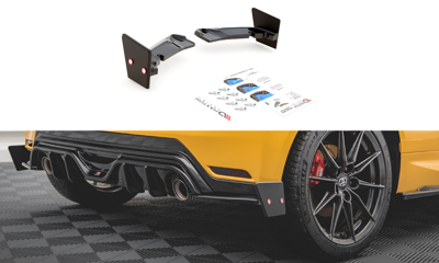Maxton Design - REAR SIDE SPLITTERS V.4 + FLAPS TOYOTA GR YARIS MK4