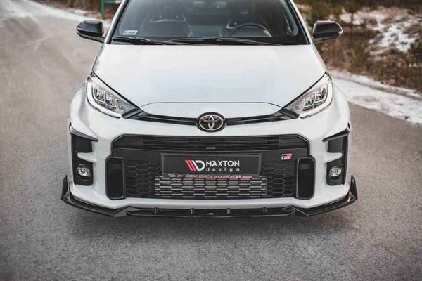 Maxton Design - FRONT SPLITTER V.2 + FLAPS TOYOTA GR YARIS MK4