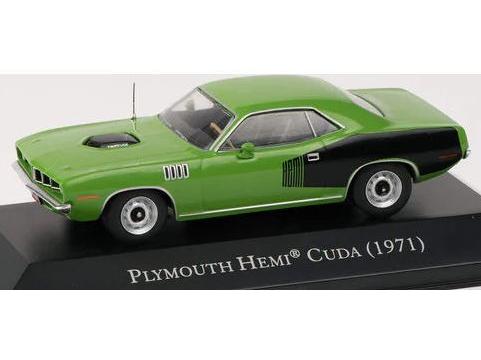 Plymouth Hemi 'Cuda 1971 Green 1:43 Scale Diecast Model