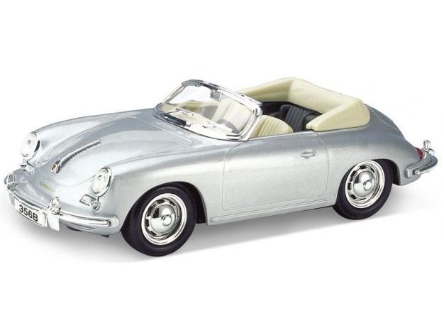 Porsche 356B Silver 1:24 Scale Welly Diecast Model