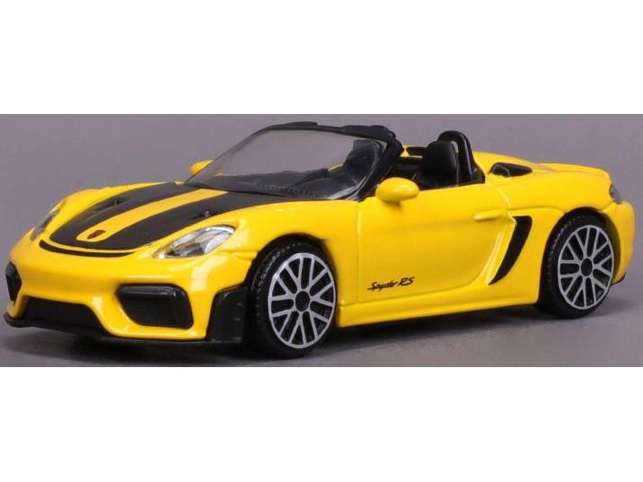 Porsche 718 Spyder RS 2024 Yellow 1:43 Scale Bburago Diecast Toy Car