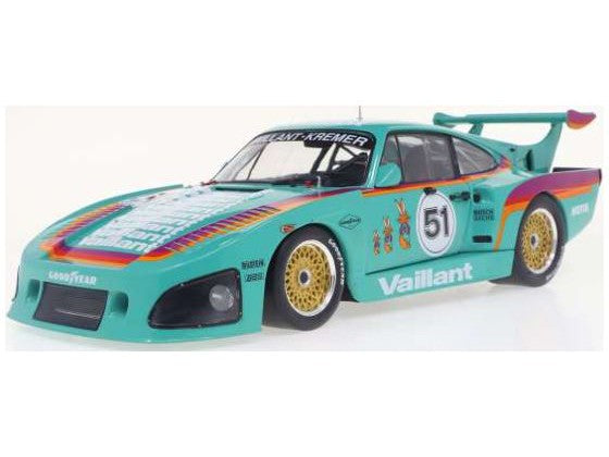 Porsche 935 K3 #51 Vaillant 1977 green - 1:18 Scale Model Car