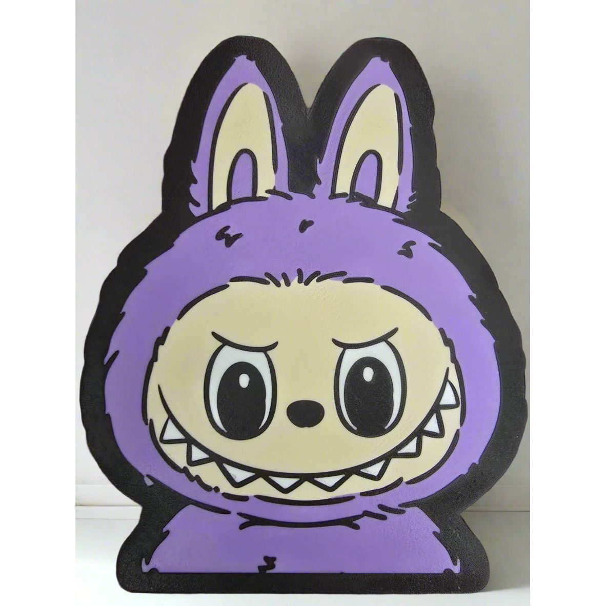 Purple Labubu LED Light – 7"x8.5" Lightbox Wall Decor for Pop Mart Fans (Battery Powered, No Batteries Included)