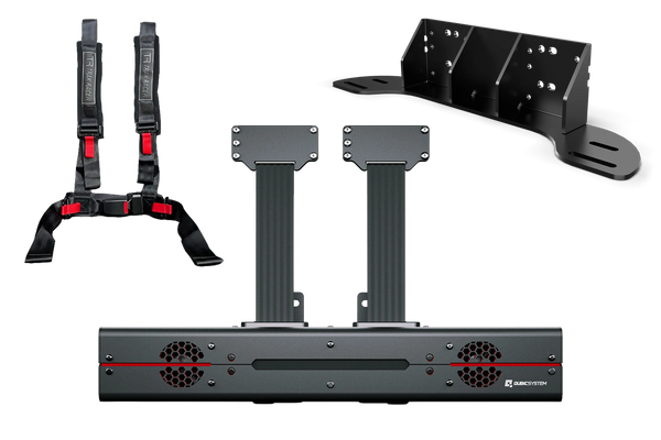 Qubic Seat Belt Tensioner with Universal Bracket - for Trak Racer and Non-Trak Racer Cockpits