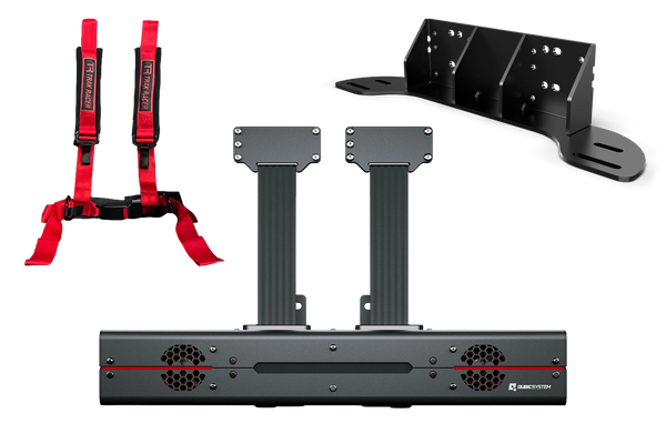 Qubic Seat Belt Tensioner with Universal Bracket - for Trak Racer and Non-Trak Racer Cockpits