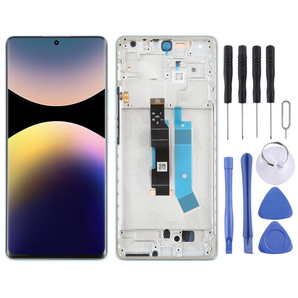 For Xiaomi Redmi Note 14 Pro 4G AMOLED Original LCD Screen Digitizer Full Assembly with Frame
