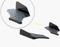 Maxton Design - Street Pro Rear Side Splitters + Flaps Hyundai Veloster N Mk2