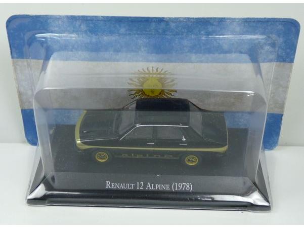 Renault 12 Alpine Black with Gold Stripe 1:43 Scale Diecast Model