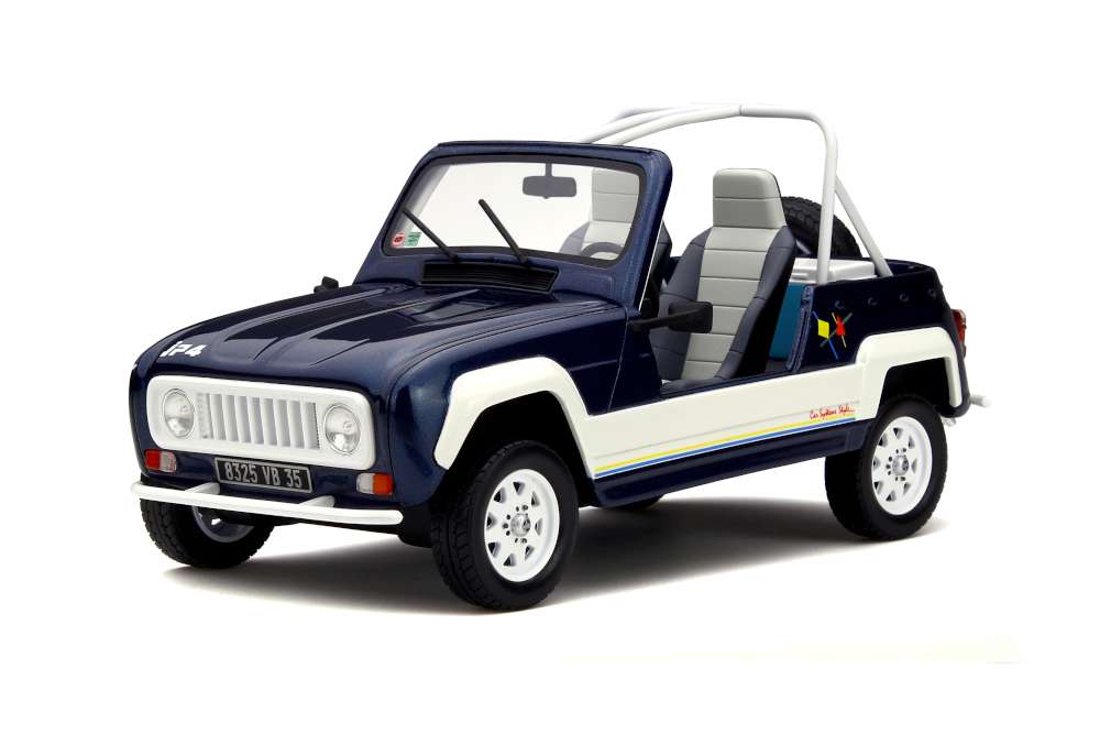 Renault 4L JP4  Blue and White 1:18 Scale OttOmobile Resin Model